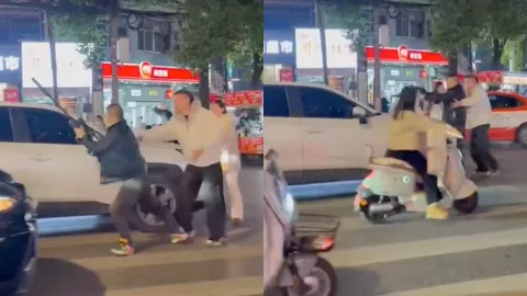 湖北潜江醉酒男子